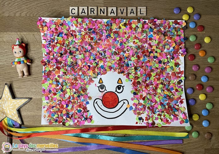 Id E D Activit Avec Des Confettis Pour Le Carnaval