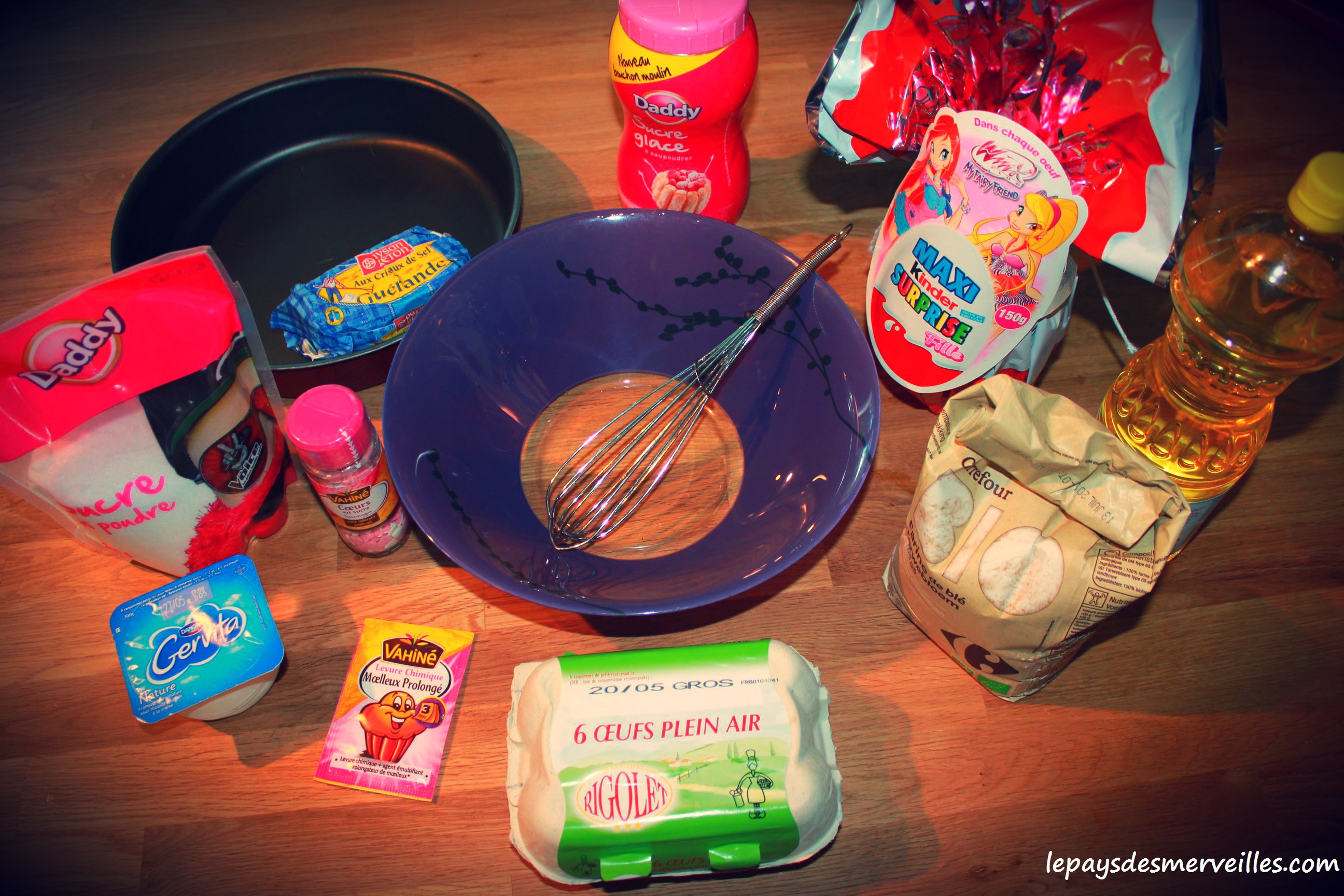 Gateau Au Kinder Recette Facile A Realiser Avec Les Enfants Le Pays Des Merveilles