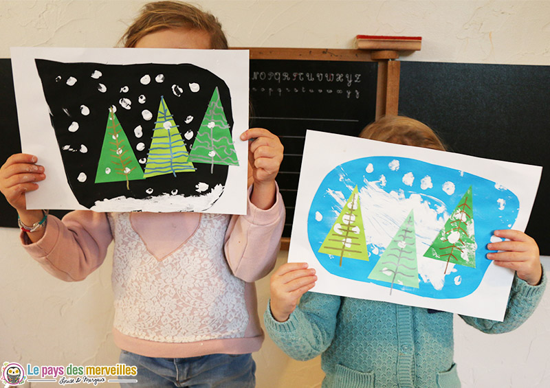 activité manuelle pour les enfants peindre avec les doigts