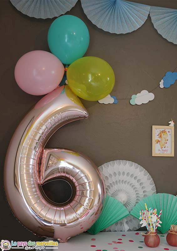 6 ballons de baudruche - Licorne - Ballons - Décorer la maison - Fêtes et  anniversaires