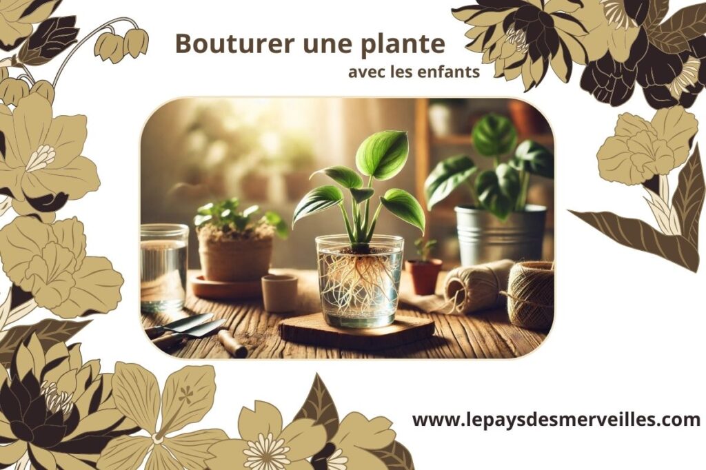 Bouturer une plante avec les enfants