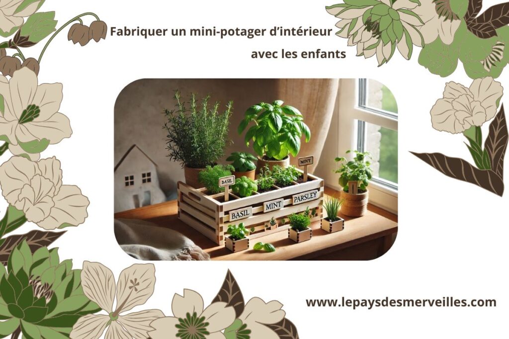 fabriquer un mini-potager d'intérieur avec les enfants